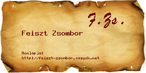 Feiszt Zsombor névjegykártya